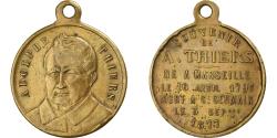 World Coins - France, Medal, Adolphe Thiers, Président de la République, 1877, Brass