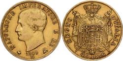 World Coins - ITALIAN STATES, 40 Lire, 1809, Milan, KM #12, , Gold, 12.90