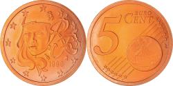 World Coins - France, 5 Euro Cent, 1999, Paris, Proof / BE, , Copper Plated Steel
