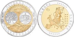 World Coins - Austria, Medal, L'Europe, Silver Plated Copper, FDC,