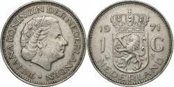 World Coins - Netherlands, Juliana, Gulden, 1971, Nickel, , KM:184a