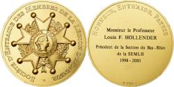World Coins - France, Medal, Société d'Entraide, Légion d'Honneur, 2001, Gilt Bronze