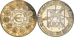 World Coins - France, Medal, 1er Janvier 1999, Euro Parité, EUROPA, Politics, 1999