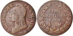 World Coins - Coin, France, 5 Centimes, AN 7/5, Paris (A/R), , Bronze, Gadoury:126