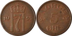 World Coins - Coin, Norway, 5 Öre, 1953