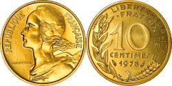 World Coins - Coin, France, Marianne, 10 Centimes, 1978, Paris, FDC,