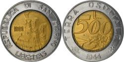 World Coins - Coin, San Marino, 500 Lire, 1991, Rome, , Bi-Metallic, KM:269