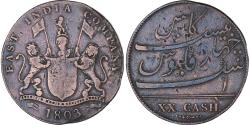 World Coins - Coin, INDIA-BRITISH, MADRAS PRESIDENCY, 20 Cash, 1808, Soho Mint, Birmingham