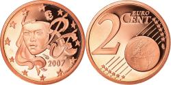 World Coins - France, 2 Euro Cent, 2007, Paris, Proof, , Copper Plated Steel