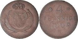 World Coins - Coin, German States, SAXONY-ALBERTINE, Friedrich August I, 4 Pfennig, 1809