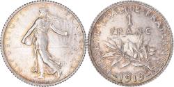 World Coins - Coin, France, Semeuse, Franc, 1919, Paris, , Silver, KM:844.1