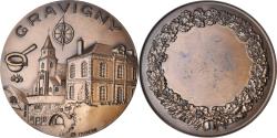 World Coins - France, Medal, Château de Gravigny, Patrimoine Culturel, 1988, Pattin