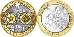 World Coins - Slovenia, Medal, L'Europe, Silver Plated Copper,