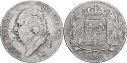 World Coins - France, Louis XVIII, 5 Francs, 1822, Lille, Silver, , Gadoury:614