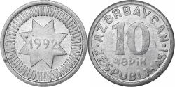 World Coins - Azerbaijan, 10 Qapik, 1992, Aluminum,