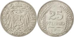 World Coins - Coin, GERMANY - EMPIRE, Wilhelm II, 25 Pfennig, 1910, Stuttgart,