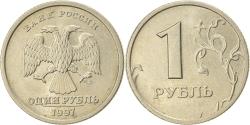 World Coins - Coin, Russia, Rouble, 1997, St. Petersburg, , Copper-Nickel-Zinc