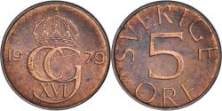 World Coins - Sweden, 5 Öre, 1979