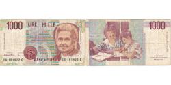 World Coins - Italy, 1000 Lire, VG(8-10)