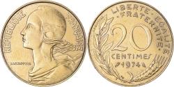 World Coins - Coin, France, Marianne, 20 Centimes, 1974, Paris, , Aluminum-Bronze