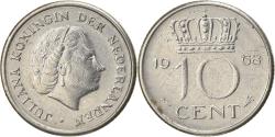 World Coins - Coin, Netherlands, Juliana, 10 Cents, 1968, , Nickel, KM:182