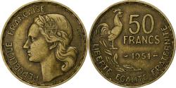 World Coins - France, 50 Francs, Guiraud, 1951, Paris, Aluminum-Bronze, , Le