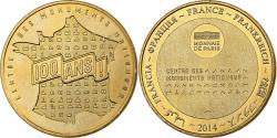 World Coins - France, Token, Paris - Centre des monuments nationaux - 100 ans, 2014