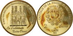 World Coins - France, Token, Euro des Villes, 2 Euro de Laon, 1998, , Copper Gilt