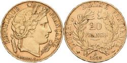 World Coins - France, 20 Francs, Cérès, 1851, Paris, Gold, , Gadoury:1059, KM:762