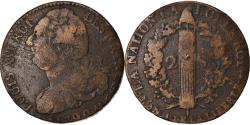World Coins - Coin, France, Louis XVI, 2 sols françois, 2 Sols, 1792, Metz,