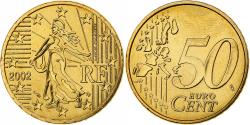 World Coins - France, 50 Euro Cent, 2002, MDP, Série BU, , Nordic gold, KM:1287