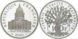 World Coins - France, 100 Francs, Panthéon, 2001, Paris, BE, Silver, , Gadoury:898a