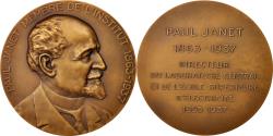 World Coins - France, Medal, Paul Janet, Membre de l'Institut, Sciences & Technologies, 1937