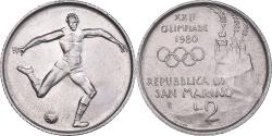 World Coins - Coin, San Marino, 2 Lire, 1980, Rome, , Aluminum, KM:103
