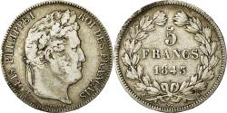 World Coins - Coin, France, Louis-Philippe, 5 Francs, 1843, Bordeaux, , Silver