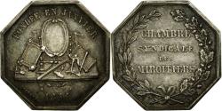 World Coins - France, Token, Corporation des Miroitiers, ND (1844), Silver,