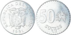 World Coins - Coin, Ecuador, 50 Sucres, 1991