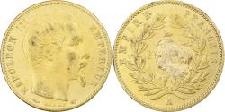 World Coins - France, Napoleon III, 5 Francs, 1854, Paris, tranche lisse, Gold,
