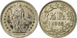 World Coins - Switzerland, 1/2 Franc, 1963, Bern, Silver, , KM:23