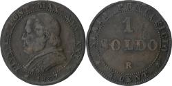 World Coins - Papal States, Pius IX, Soldo, 1867, Rome, Copper, , KM:1372.2