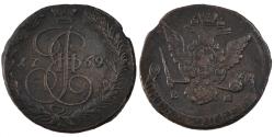 World Coins - Coin, Russia, Catherine II, 5 Kopeks, 1769, Ekaterinbourg, , Copper
