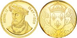 World Coins - France, Medal, Les Rois de France, Henri II, History, , Vermeil