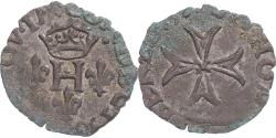 World Coins - Coin, France, Henri III, Liard à la Croix du Saint-Esprit, (1574-1589)