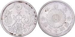 World Coins - Japan, Hirohito, 50 Sen, Showa, Year 12 (1937), Silver,