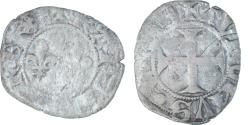 World Coins - Coin, France, Charles VI, Denier Tournois, 1380-1422, 2nd Emission,