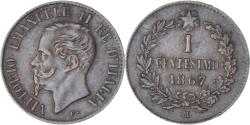 World Coins - Coin, Italy, Vittorio Emanuele II, Centesimo, 1867, Milan, , Copper