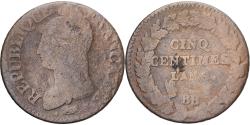 World Coins - Coin, France, Dupré, 5 Centimes, AN 8, Strasbourg, , Copper