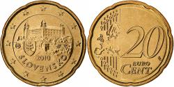 World Coins - Slovakia, 20 Euro Cent, 2010, Kremnica, BU, , Nordic gold, KM:99