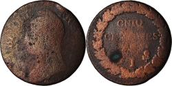 World Coins - Coin, France, Dupré, 5 Centimes, AN 5, Limoges, error "CNIQ", , Bronze