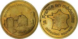 World Coins - France, Token, Domme - Prison des templiers, Copper-nickel Aluminium,